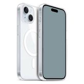 Techno Guru iPhone 15 Plus Şeffaf Embos Magsafe Kılıf