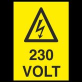 Technopa 230 Volt Uyarı Levhası