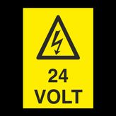 Technopa 24 Volt Uyarı Levhası