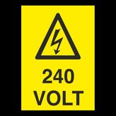 Technopa 240 Volt 20 x 30 cm Uyarı Levhası