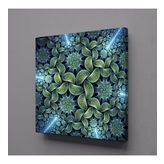 Technopa 3 Boyutlu Yeşil Çiçek 40x40 cm Kanvas Tablo