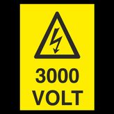 Technopa 3000 Volt Uyarı Levhası