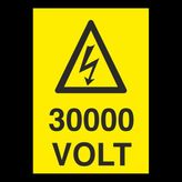 Technopa 30000 Volt 60 x 90 cm Uyarı Levhası