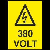 Technopa 380 Volt Uyarı Levhası