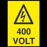 Technopa 400 Volt Uyarı Levhası