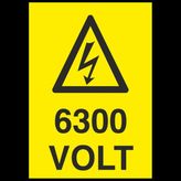 Technopa 6300 Volt 20 x 30 cm Uyarı Levhası