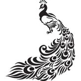 Technopa 80cm Tavus Kuşu Folyo Sticker