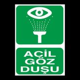 Technopa Acil Göz Duşu 60 x 90 cm Uyarı Levhası