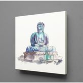 Technopa Amida Buddha 30x30 cm Kanvas Tablo