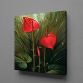 Technopa Antoryum Çiçeği 70x70 cm Kanvas Tablo