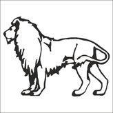 Technopa Aslan 60 cm Folyo Duvar Stickerı