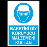 Technopa Baretini Giy 50 x 70 cm Uyarı Levhası
