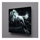 Technopa Beyaz At 70x70 cm Kanvas Tablo