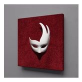 Technopa Beyaz Maske 30x30 cm Kanvas Tablo