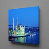 Technopa Boğaz Manzaralı Cami 25x25 cm Kanvas Tablo