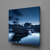 Technopa Deniz Kayalar 70x70 cm Kanvas Tablo