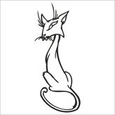 Technopa DERSTV773 20cm Kedi Folyo Sticker