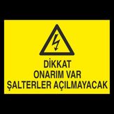 Technopa Dikkat Onarım Var 30 x 40 cm Uyarı Levhası