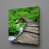 Technopa Doğadaki Köprü 70x70 cm Kanvas Tablo