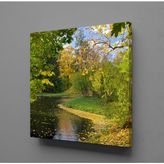 Technopa Dökülen Yapraklar 90x90 cm Kanvas Tablo