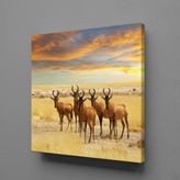 Technopa Geyikler 120x120 cm Kanvas Tablo