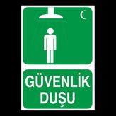 Technopa Güvenlik Duşu 50 x 70 cm Uyarı Levhası
