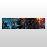 Technopa Hayvanlar 60x20 cm Kanvas Tablo
