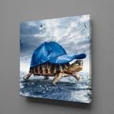 Technopa Kaplumbağa 90x90 cm Kanvas Tablo