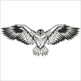 Technopa Kartal 60 cm Folyo Duvar Stickerı