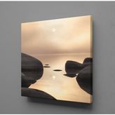 Technopa Kayalar ve Deniz 100x100 cm Kanvas Tablo