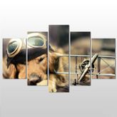 Technopa Köpek 245x140 cm Kanvas Tablo