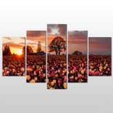 Technopa Laleler 208x120 cm Kanvas Tablo