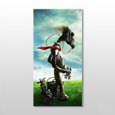 Technopa Maskeli Köpek 100x150 cm Kanvas Tablo