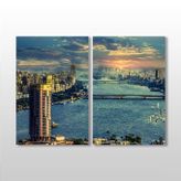 Technopa Miami Manzara 40x30 cm Kanvas Tablo