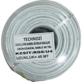 Technozi 48 Tel 45 Metre Uydu Kablosu