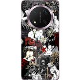 Techtree Honor Magic 7 Lite Uyumlu Death Note Kolaj Tasarımlı Baskılı Silikon Kılıf