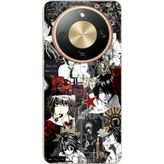 Techtree Honor Magic 8 Lite Uyumlu Death Note Kolaj Tasarımlı Baskılı Silikon Kılıf