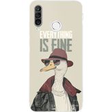 Techtree Huawei P30 Lite Uyumlu Everything is fine Baskılı Silikon Kılıf