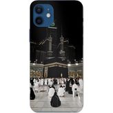 Techtree iPhone 12-12 PRO Uyumlu Kabe Umre Baskılı Silikon Kılıf