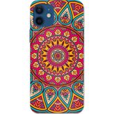 Techtree iPhone 12-12 PRO Uyumlu Mandala Baskılı Silikon Kılıf