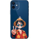 Techtree iPhone 12-12 PRO Uyumlu Monkey D. Luffy Tasarımlı Baskılı Silikon Kılıf