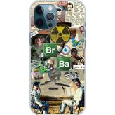 Techtree iPhone 12 PRO MAX Uyumlu Breaking Bad Kolaj Baskılı Silikon Kılıf