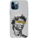 Techtree iPhone 12 PRO MAX Uyumlu Modern Hellenistik Davut Baskılı Silikon Kılıf