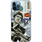 Techtree iPhone 12 PRO MAX Uyumlu Scarface Dolar Tasarımlı Baskılı Silikon Kılıf