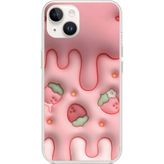 Techtree iPhone 13-14 Uyumlu Çilekli Pasta Baskılı Silikon Kılıf