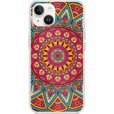 Techtree iPhone 13-14 Uyumlu Mandala Baskılı Silikon Kılıf
