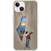 Techtree iPhone 13-14 Uyumlu Mescid-i Aksa Duvar Baskılı Silikon Kılıf