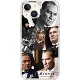 Techtree iPhone 14 PLUS Uyumlu Atatürk Minnet Baskılı Silikon Kılıf