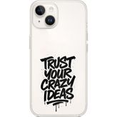 Techtree iPhone 14 PLUS Uyumlu Crazy Trust Baskılı Silikon Kılıf