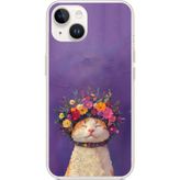 Techtree iPhone 14 PLUS Uyumlu Frida Catlo kedi Baskılı Silikon Kılıf
